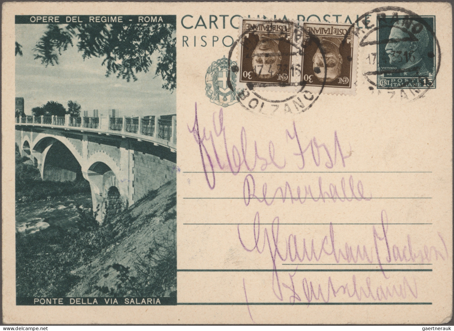 Italy - Postal Stationary: 1895/1937, Postal Stationery Picture Cards: Specializ - Postwaardestukken