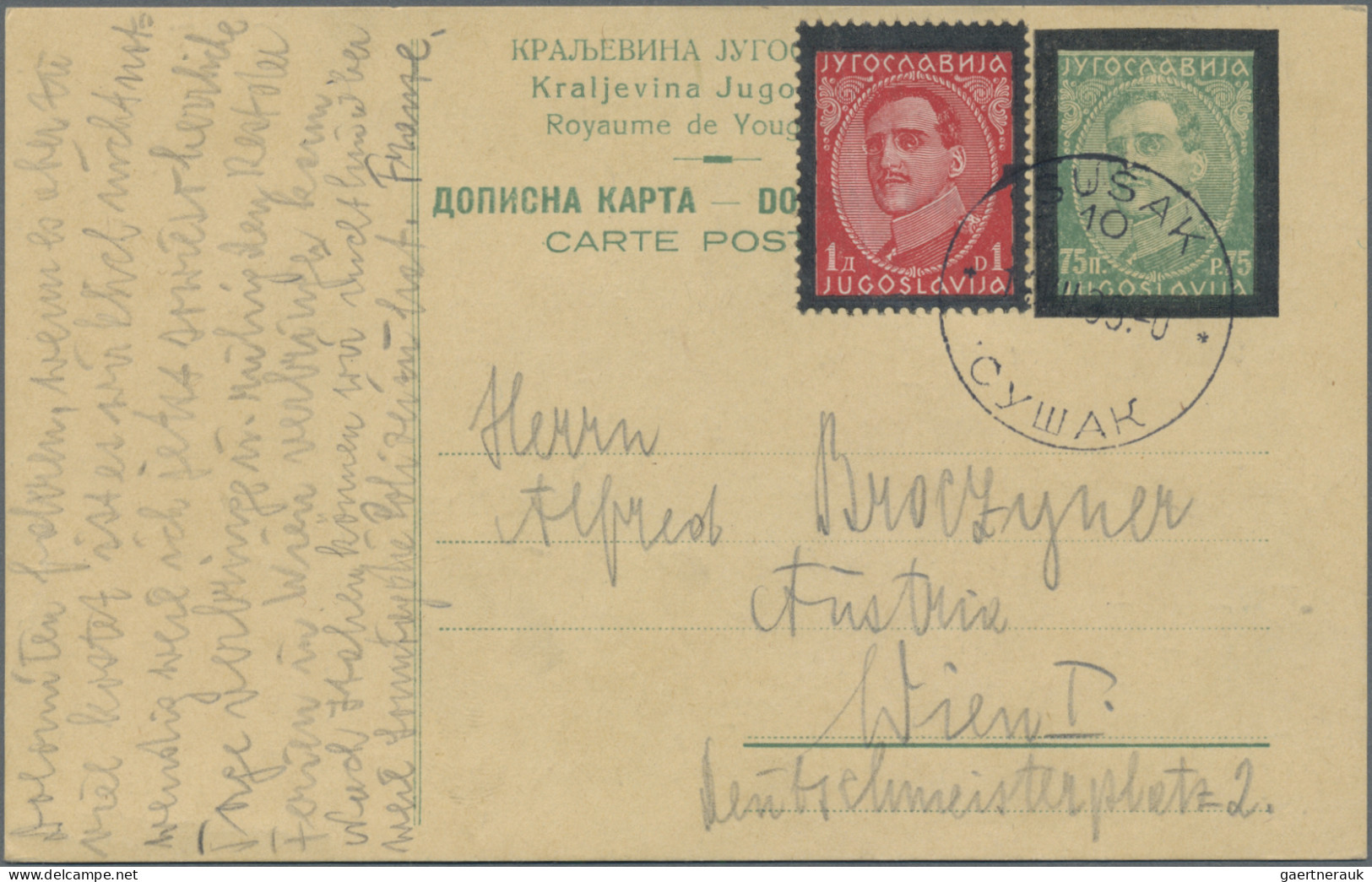 Yugoslavia - Postal Stationery: 1921/1941, Assortment Of 47 Used/unused Statione - Entiers Postaux