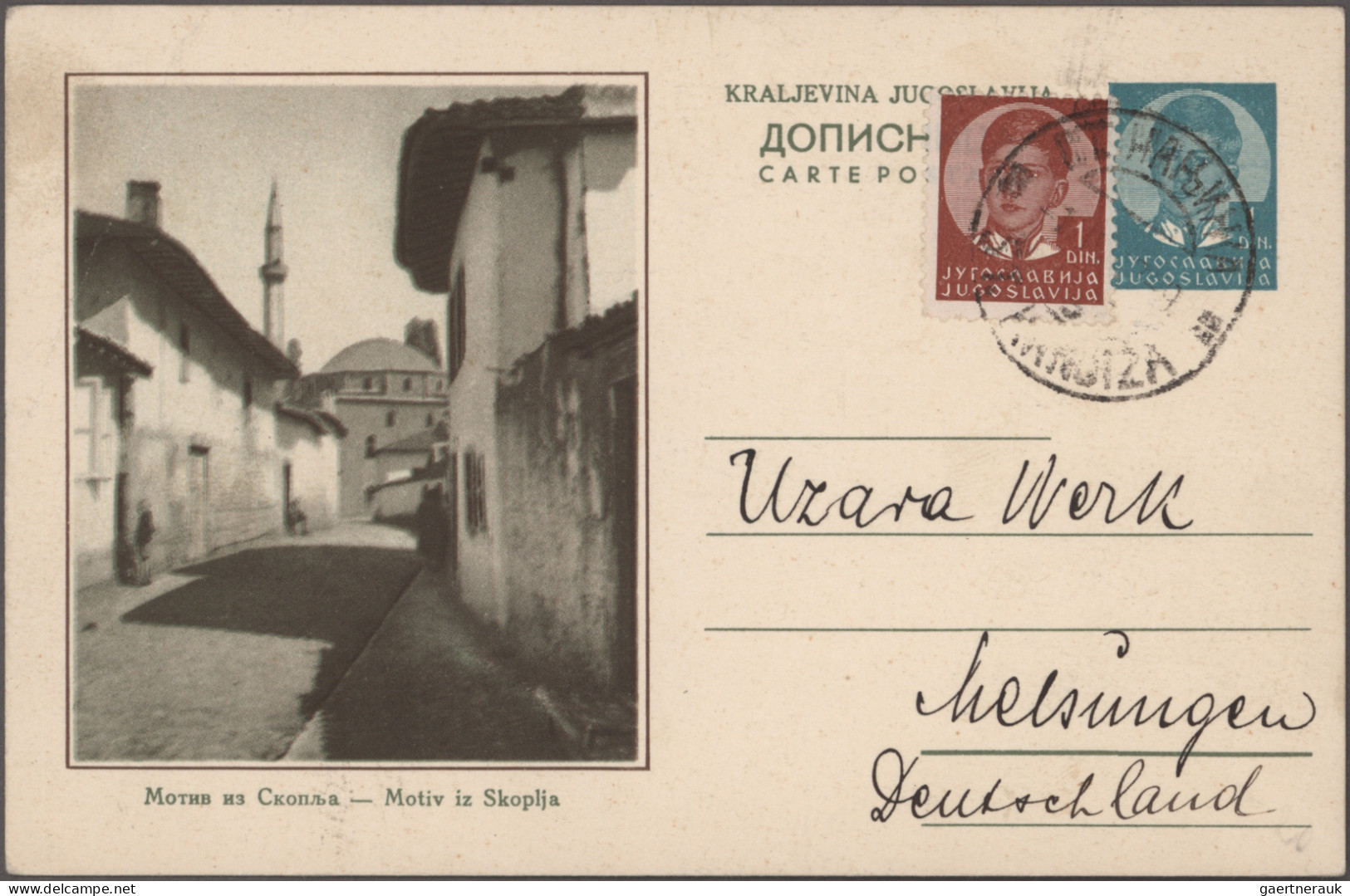 Yugoslavia - Postal Stationery: 1933-1938 - Postal Stationery Picture Postcards: - Entiers Postaux