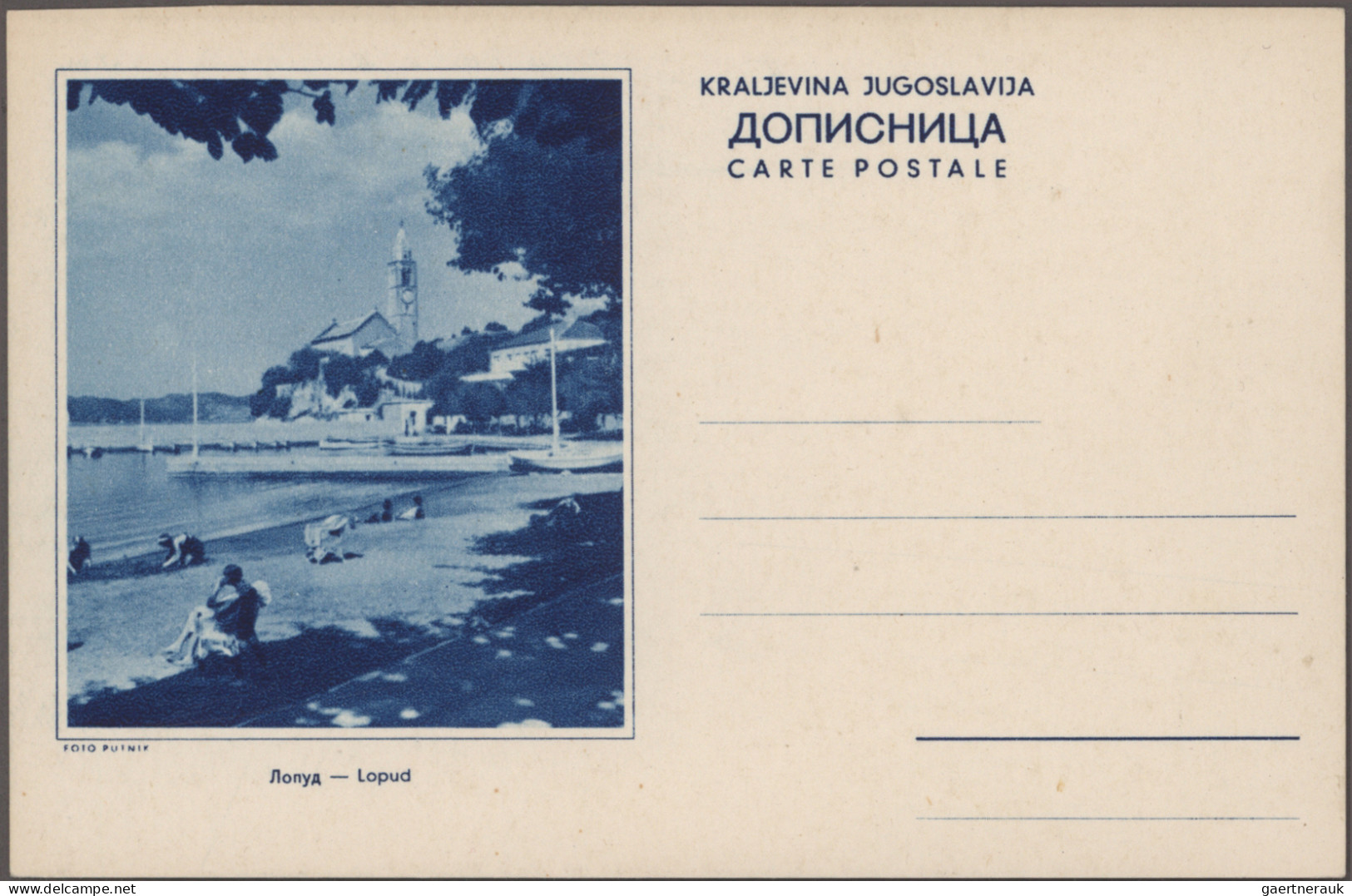 Yugoslavia - postal stationery: 1933-1938 - postal stationery picture postcards: