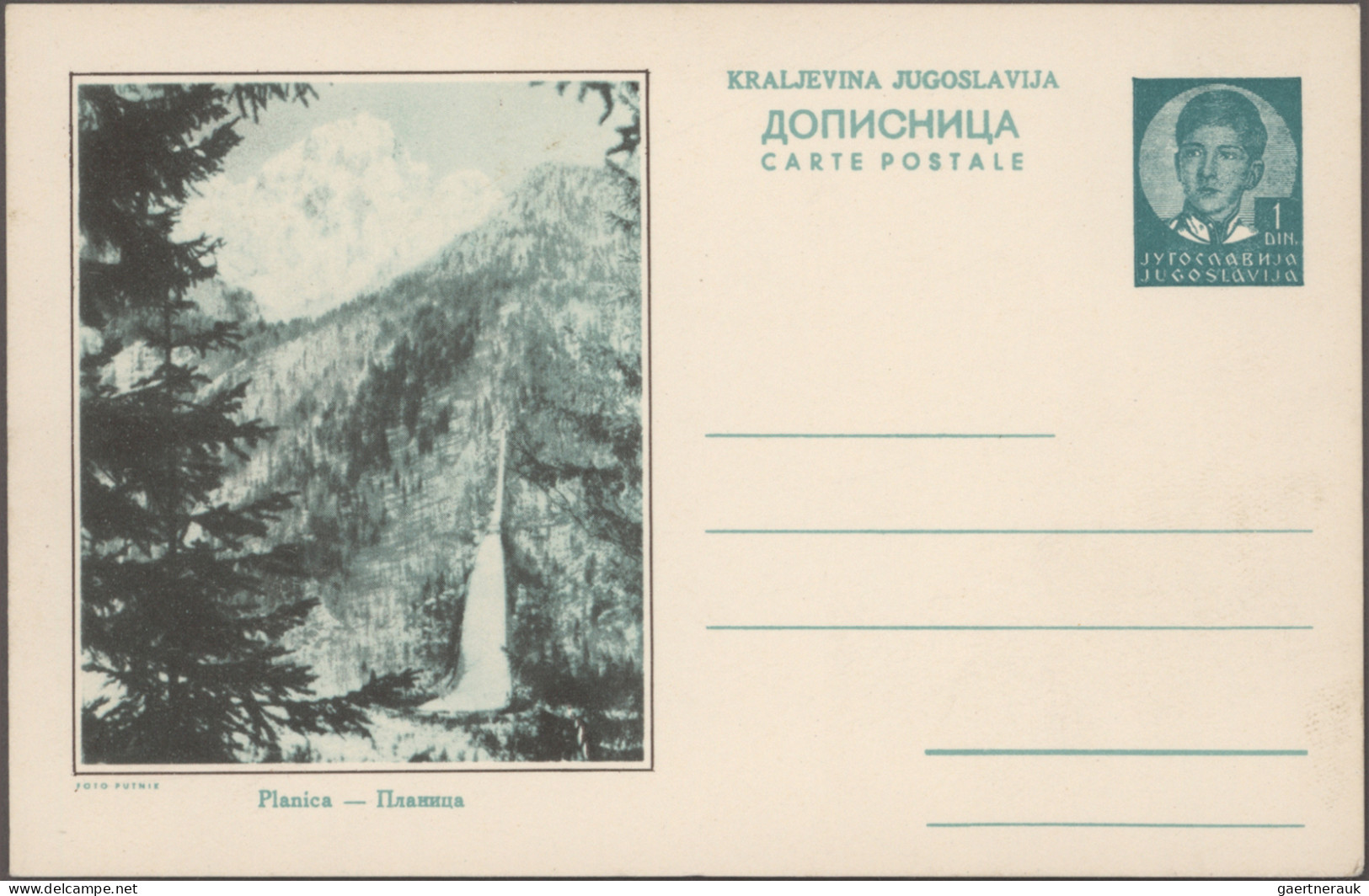 Yugoslavia - postal stationery: 1933-1938 - postal stationery picture postcards: