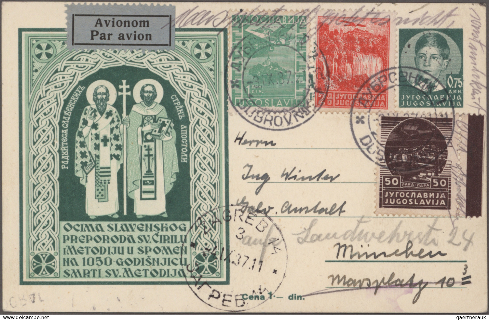 Yugoslavia - postal stationery: 1933-1938 - postal stationery picture postcards: