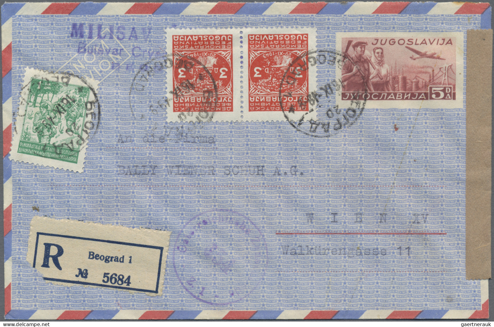 Yugoslavia - postal stationery: 1945/2002, assortment of apprx. 308 used/unused