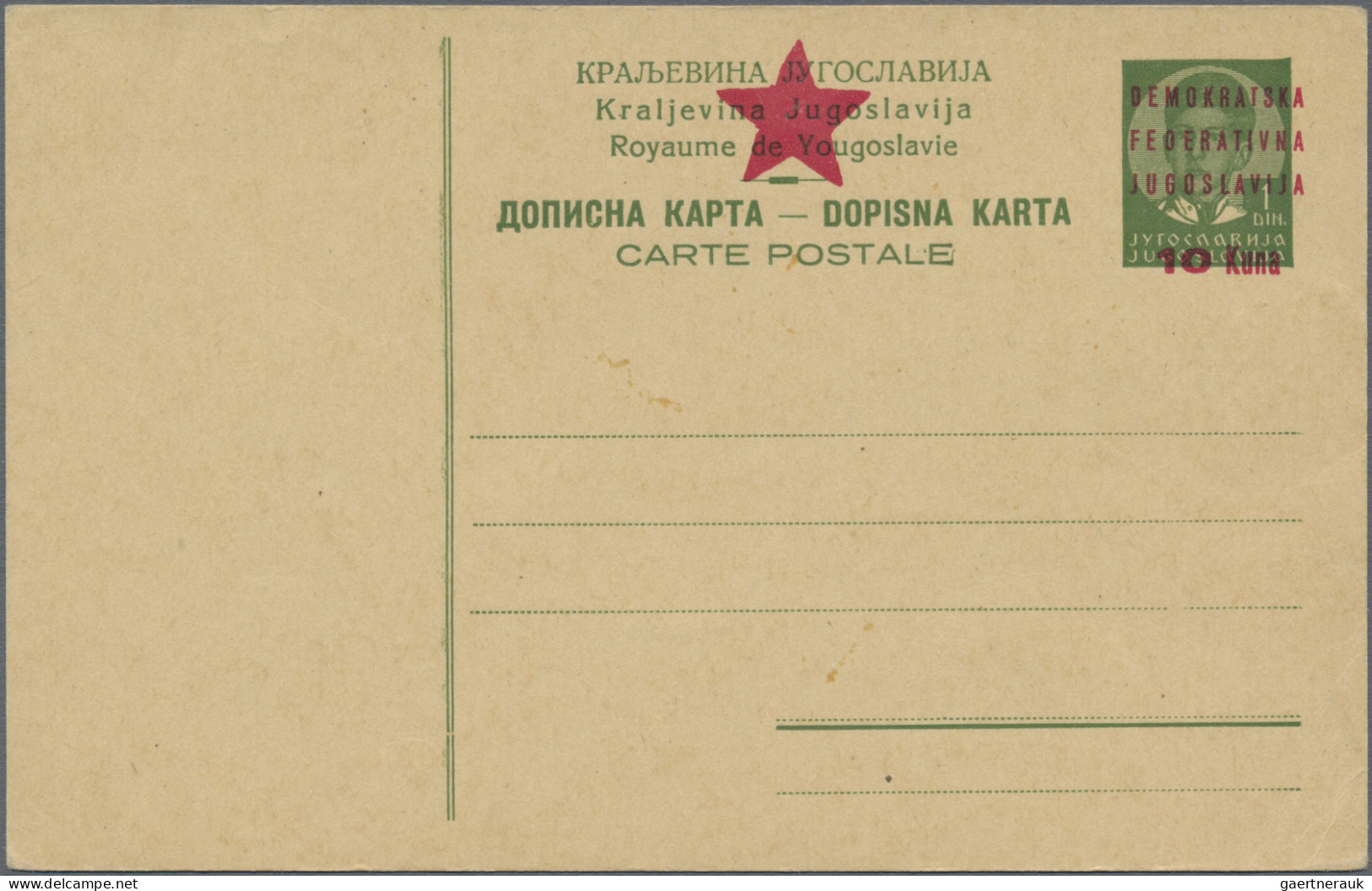 Yugoslavia - postal stationery: 1945/2002, assortment of apprx. 308 used/unused