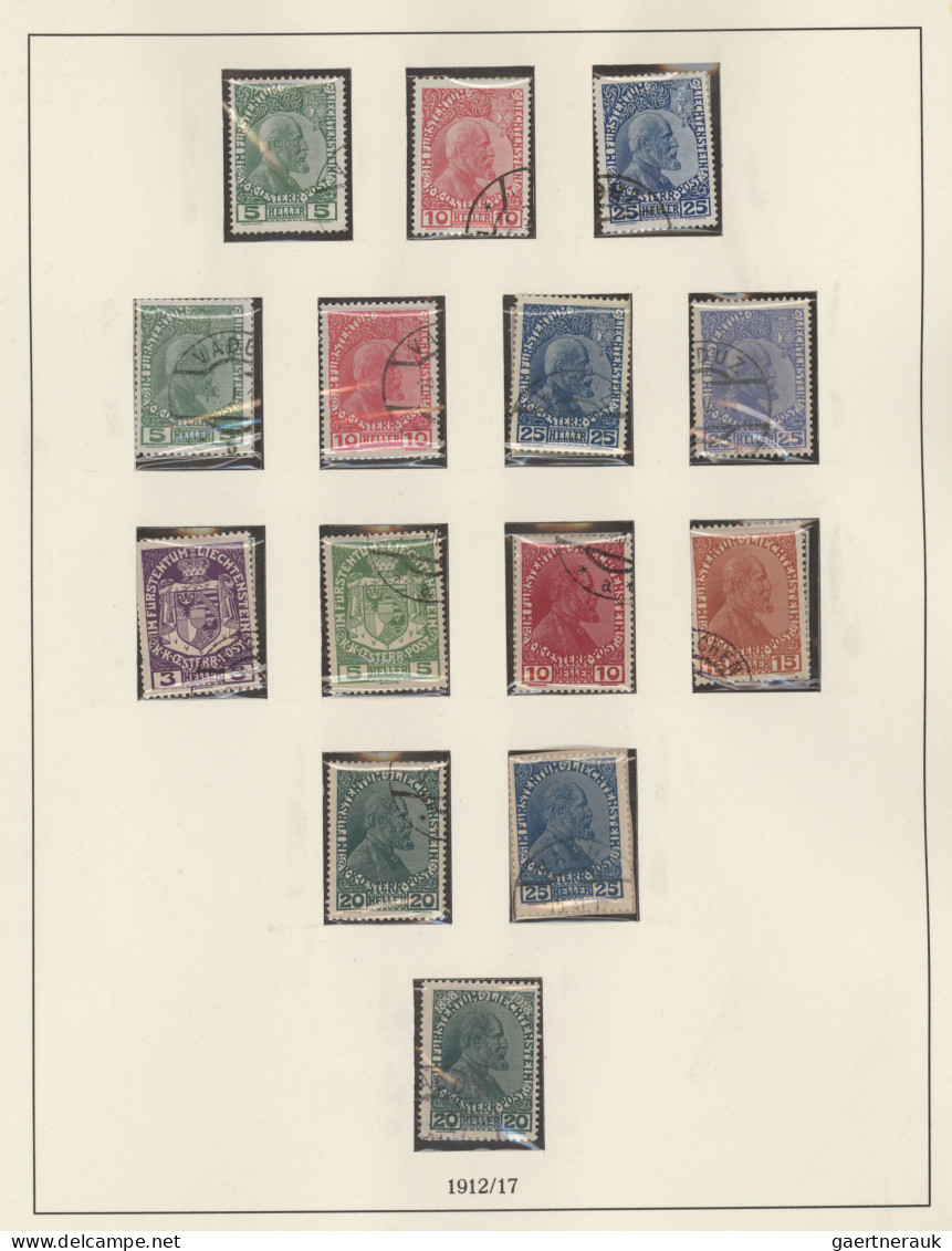 Liechtenstein: 1912/1971, Sammlung In Den Hauptnummern, Bis Auf Die Seltenen Zäh - Collections