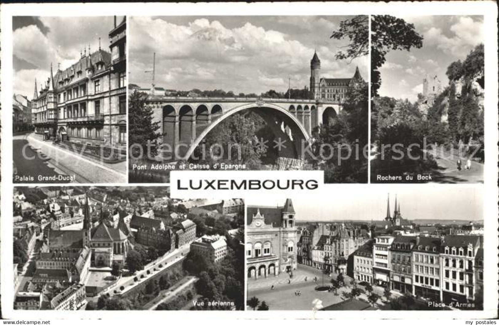 72210593 LUXEMBOURG__Luxemburg Palais Grand Ducal Pont Adolphe Et Caisse D_Espar - Autres & Non Classés