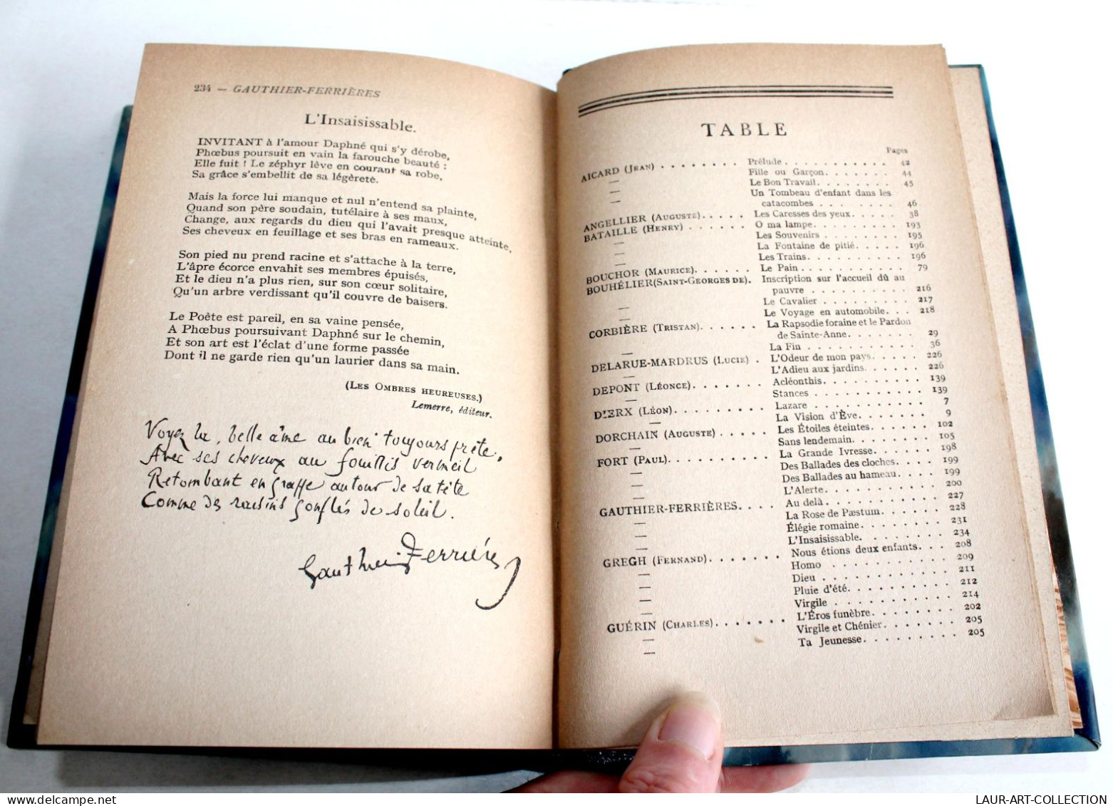 ANTHOLOGIE DES ECRIVAINS FRANCAIS CONTEMPORAIN POESIE De GAUTHIER FERRIERES 1919 / LIVRE ANCIEN XXe SIECLE (1303.64) - 1901-1940