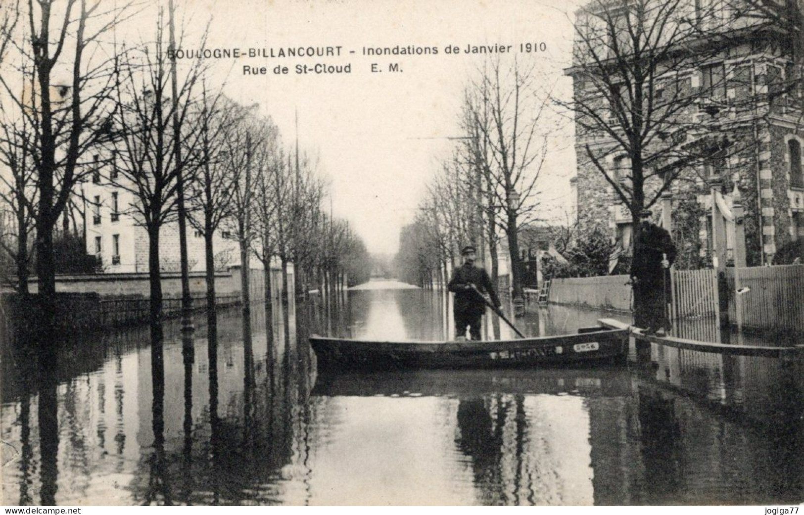 Boulogne-Billancourt - Inondations De Janvier 1910 - Rue St-Cloud - Boulogne Billancourt