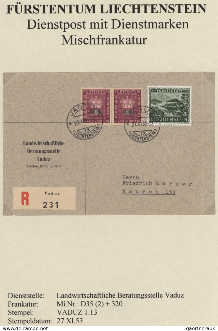 Liechtenstein - Dienstmarken: 1930/2014, Saubere Sammlung Mit über 400 Dienstbel - Dienstzegels