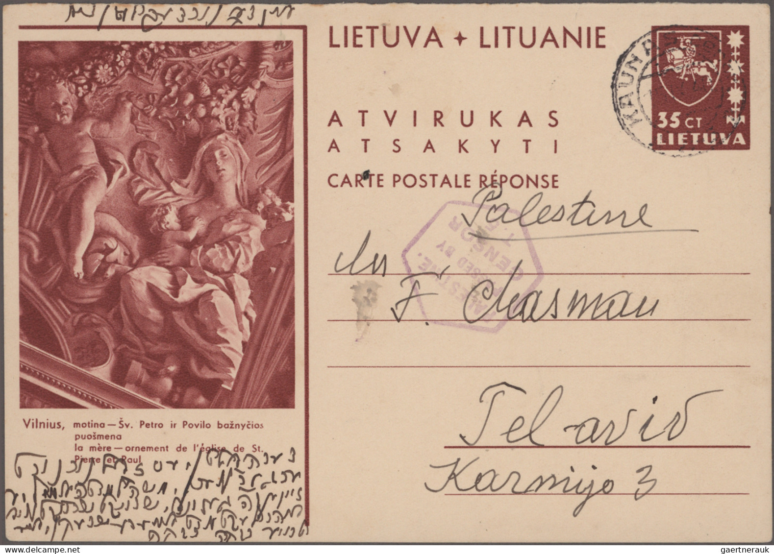 Lithuania - Postal Stationery: 1938-40 Postal Stationery Picture Cards: Collecti - Lituanie