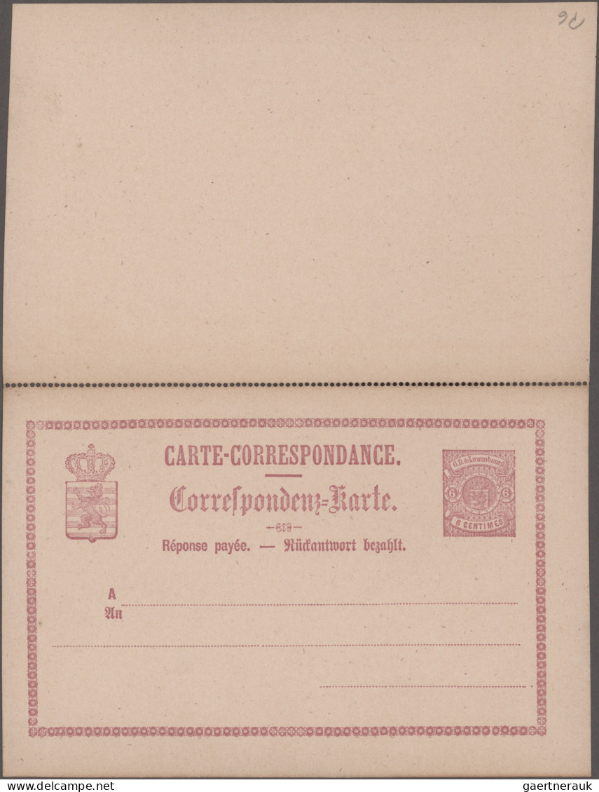 Luxembourg - Postal Stationery: 1874/2012, balance of apprx. 180 mainly unused s