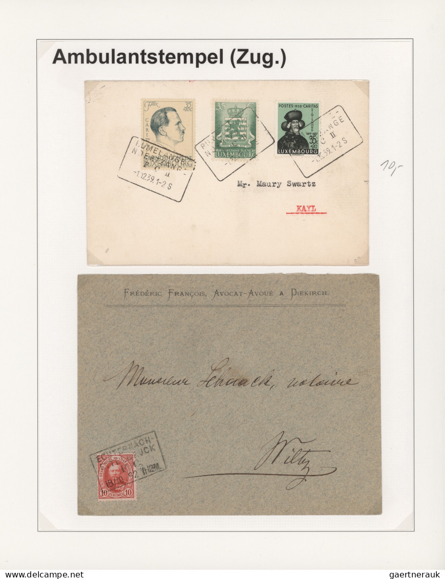Luxembourg - post marks: 1874/2000 (ca.), collection/balance of apprx. 780 cover