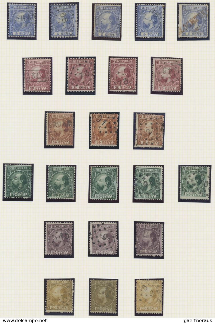 Netherlands: 1852/1913, Used And Mint Collection On Album Pages, Showing A Nice - Autres & Non Classés