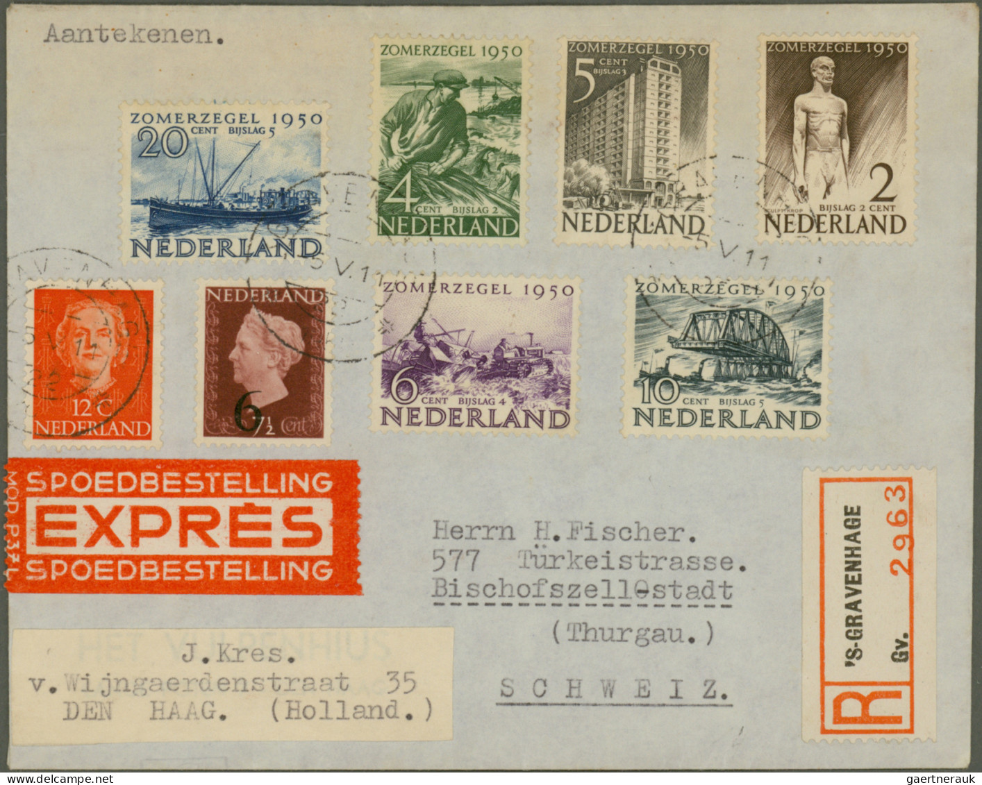 Netherlands: 1906/1984, Assortment Of Apprx. 82 Covers/cards, Comprising E.g. At - Covers & Documents