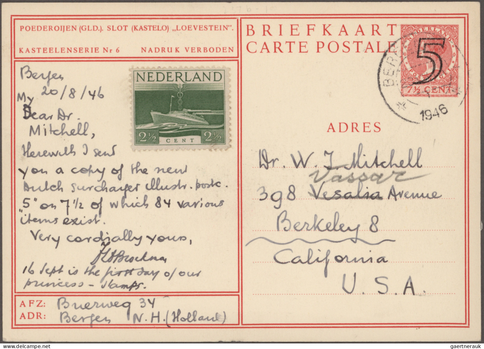 Netherlands - postal stationery: 1899-1946 - postal stationery picture postcards