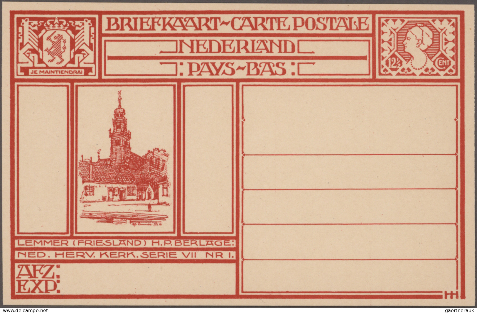 Netherlands - postal stationery: 1899-1946 - postal stationery picture postcards