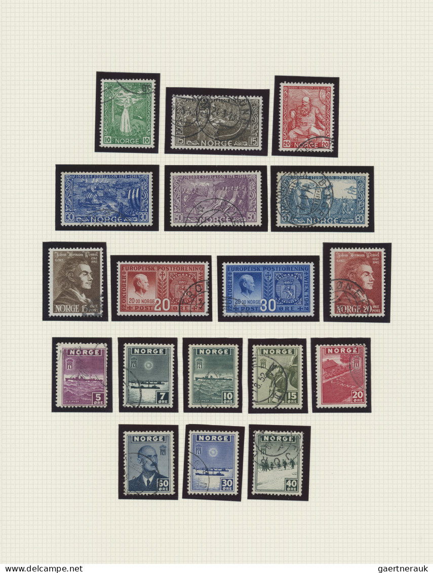 Norway: 1855/1968 (approx.), Clean, Used Collection Starting With 2x Of The 1855 - Oblitérés