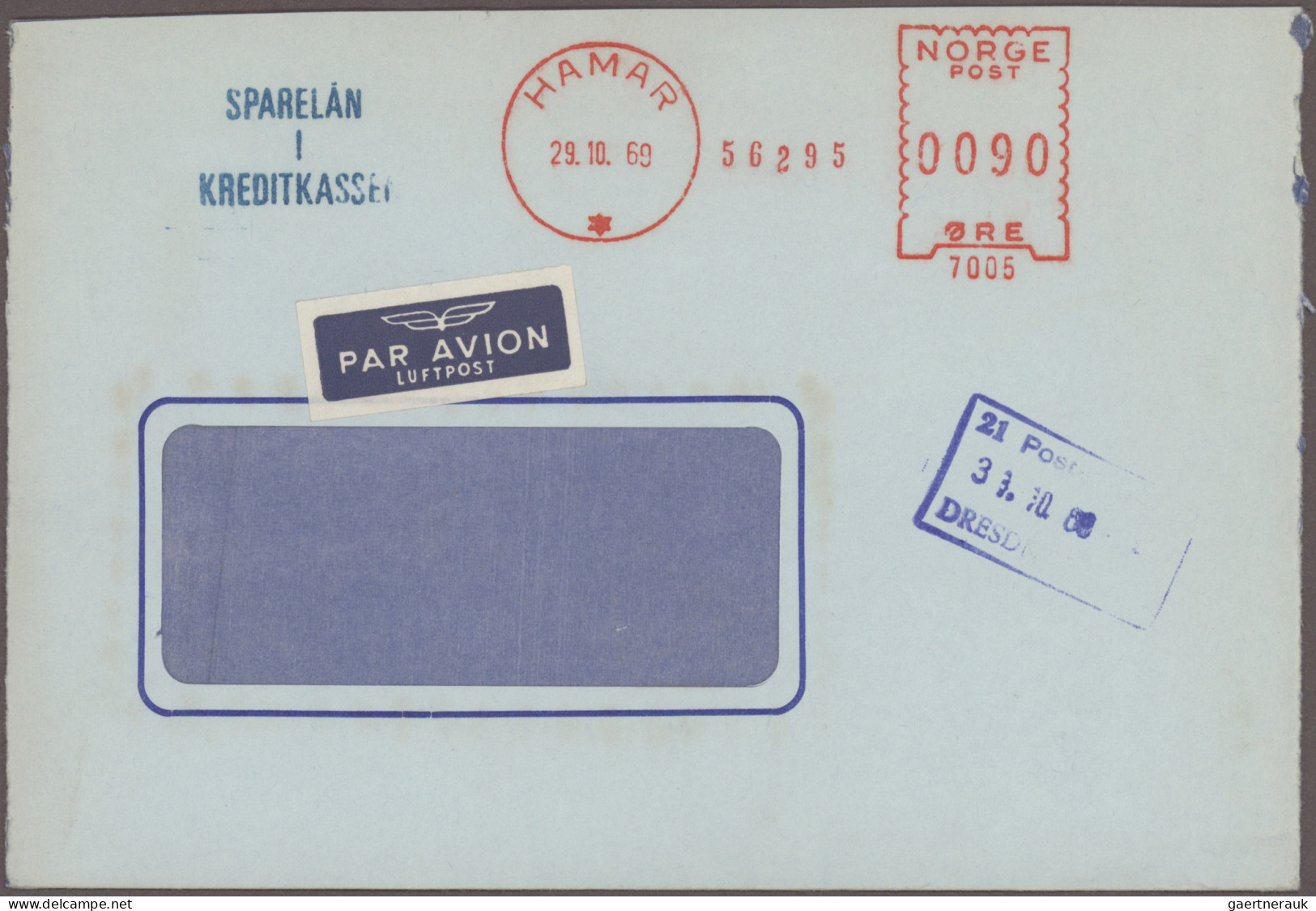 Norway: 1927/1977, METER MARKS, Assortment Of Apprx. 117 Commercial Covers Mainl - Lettres & Documents