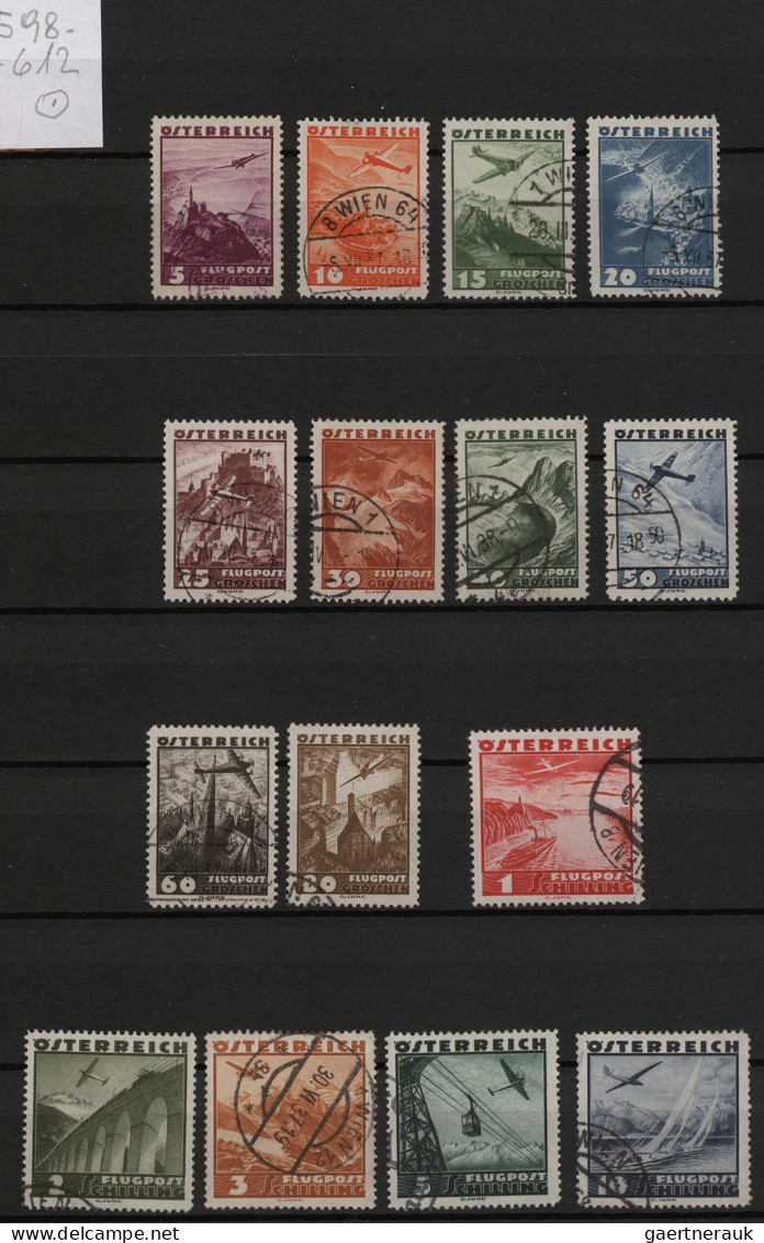 Österreich: 1934-1947, Sammlung In Beiden Erhaltungen, Im Steckbuch, Mit Vielen - Colecciones