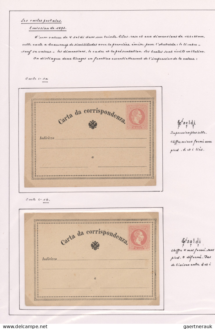 Österreichische Post In Der Levante - Ganzsachen: 1861-1908 (ca.), Sammlung Im R - Oriente Austriaco