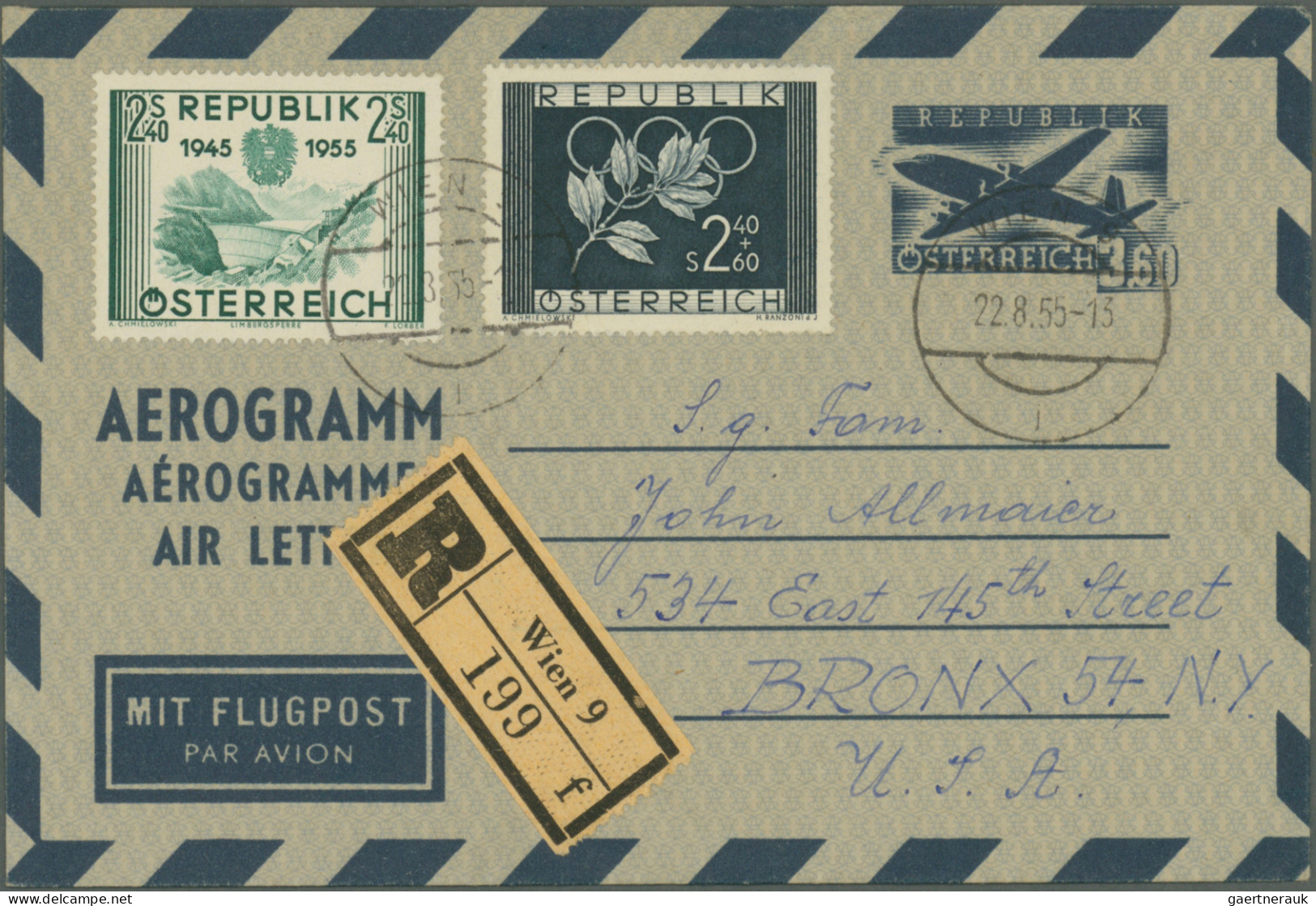 Österreich - Flugpost: 1927/1978, umfangreiche und vielseitig strukturierte Samm