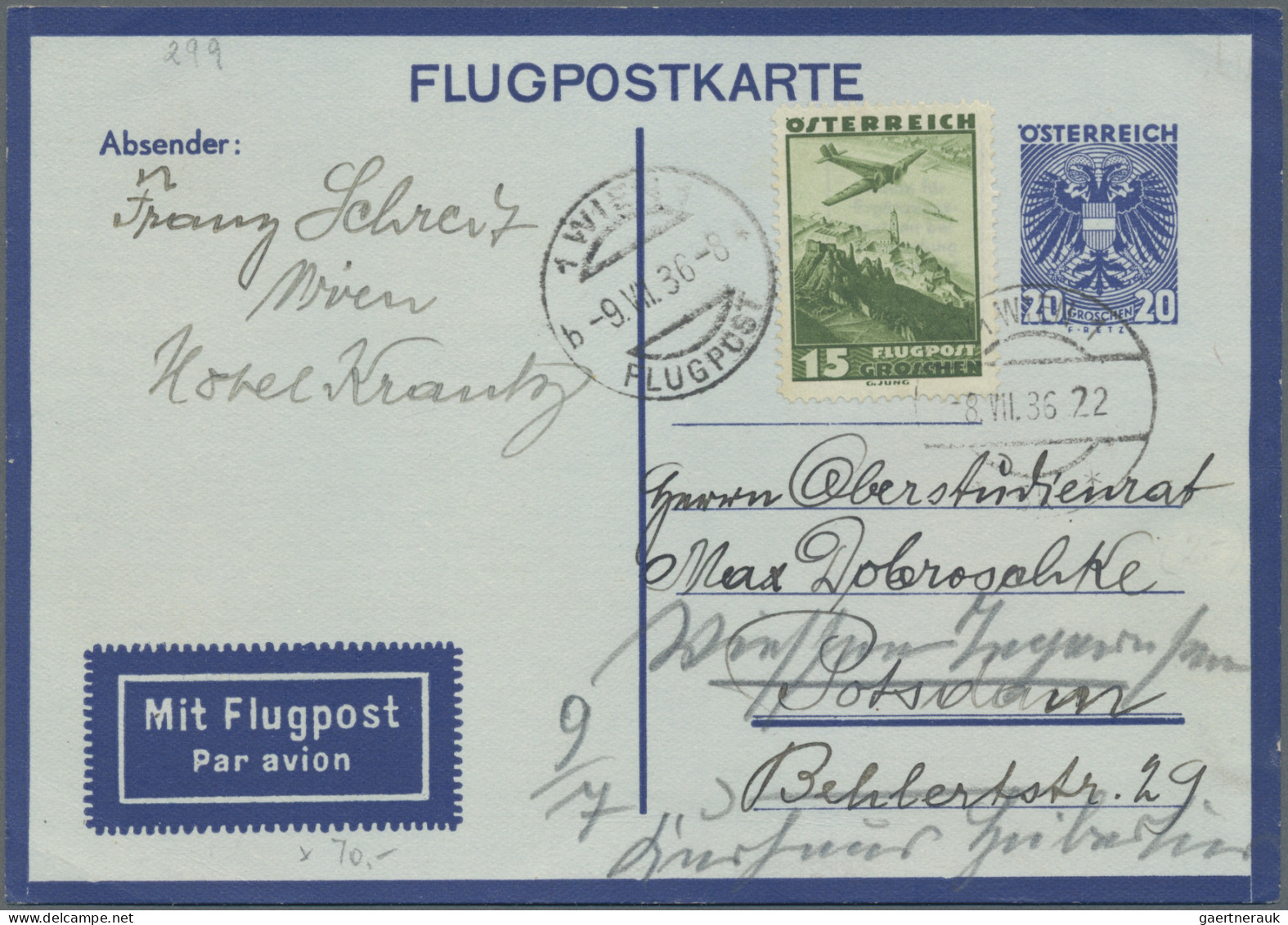 Österreich - Ganzsachen: 1946/1995, Saubere Sammlung Von 63 Luftpost-Ganzsachen - Other & Unclassified