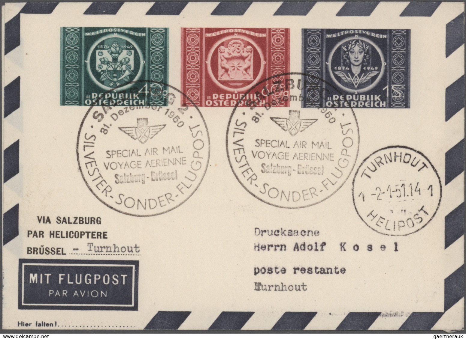 Österreich - Privatganzsachen: 1948/1959, Sammlung von 35 gebrauchten und ungebr