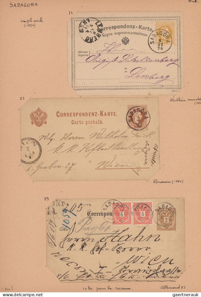 Österreich - Stempel: BUKOWINA, 1864/1910 Ca., Gehaltvolle Sammlung Vieler Versc - Frankeermachines (EMA)