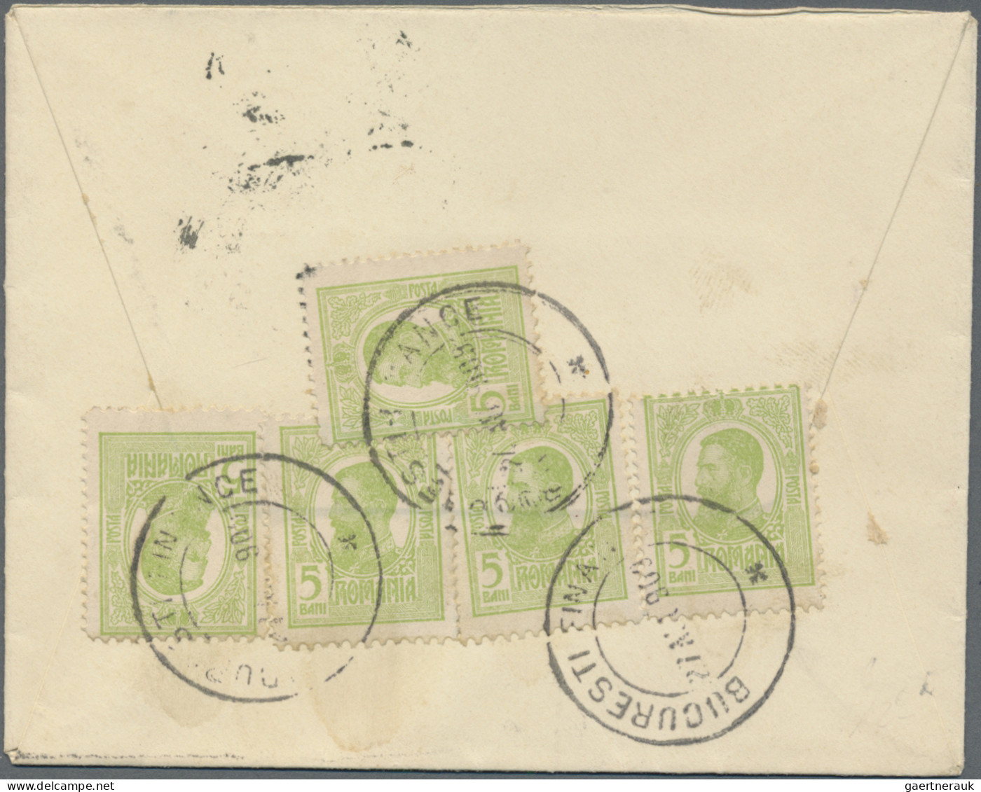 Romania: 1887/1943, Lot Of Four Covers And Two Cards, To Germany (5) Resp. To Eg - Lettres & Documents