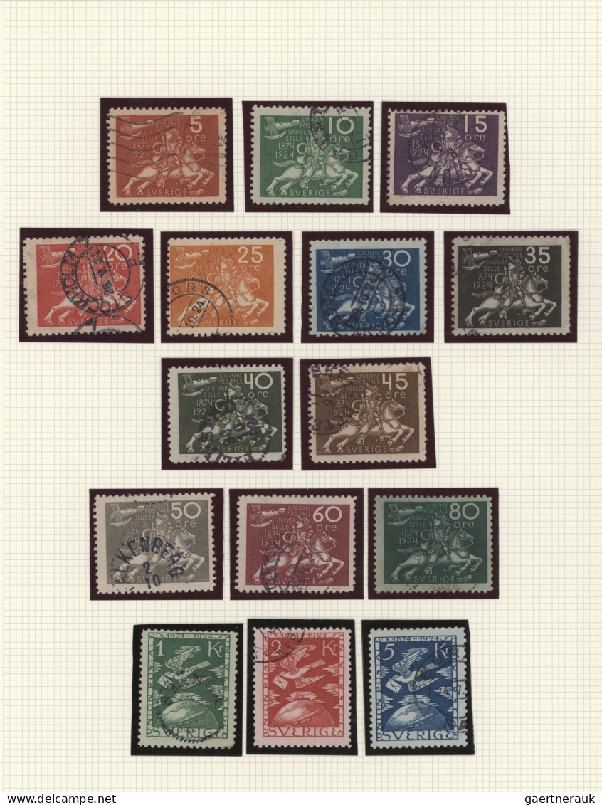 Sweden: 1855/1960 (approx.), Used Collection Starting With 1855 Tre Skilling Lig - Used Stamps