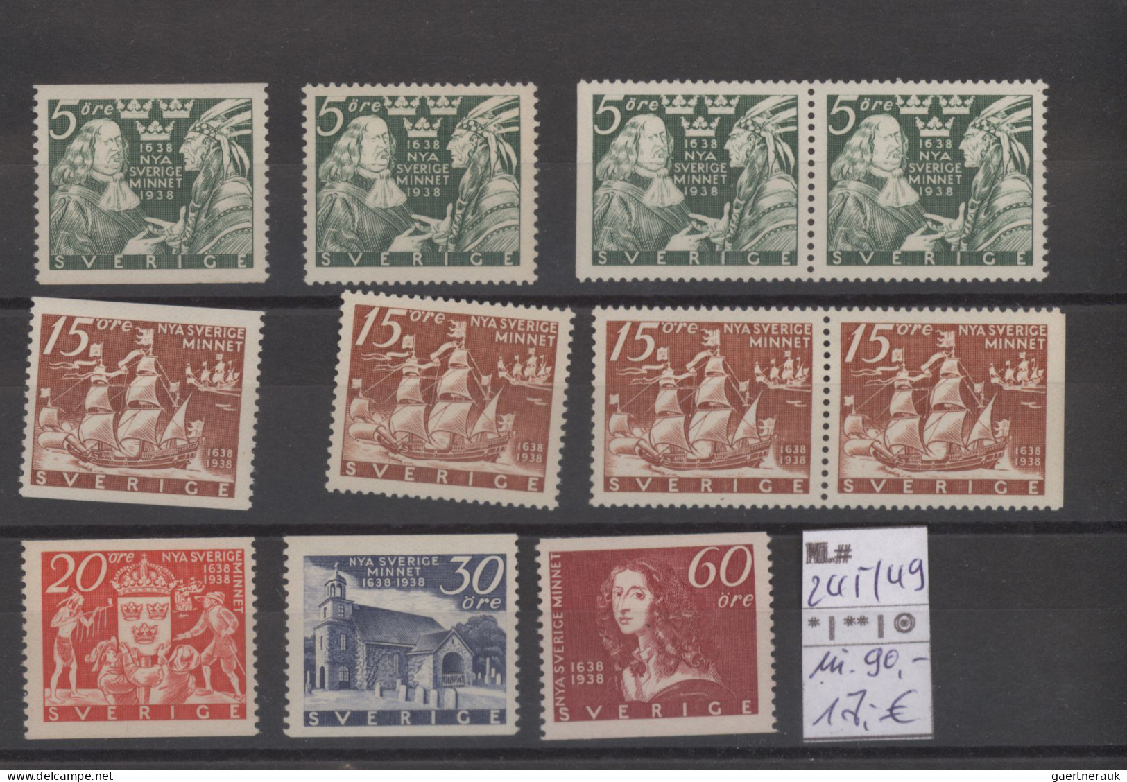 Sweden: 1870/2000 (ca.), Substantial Accumulation With Old Issues On Pages, Bett - Lettres & Documents