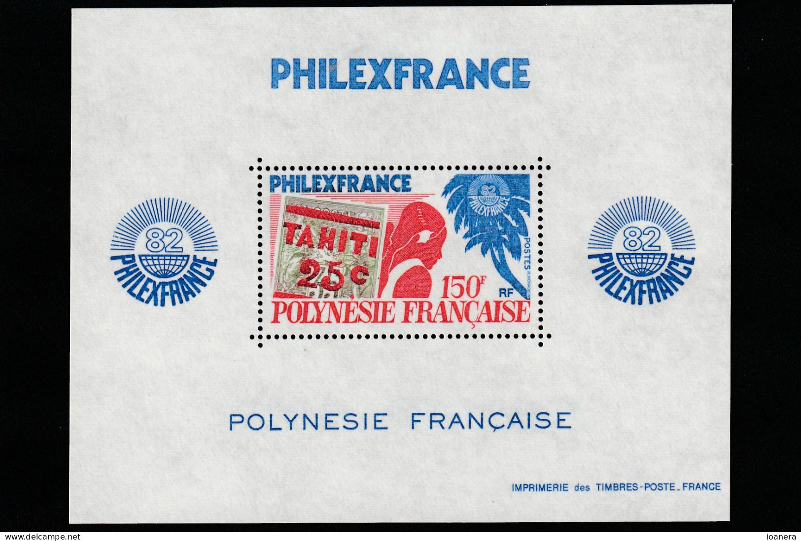 Polynesia 1982 - Philatelic Exhibition ,Philexfrance 82, MNH , Bl.6 - Neufs