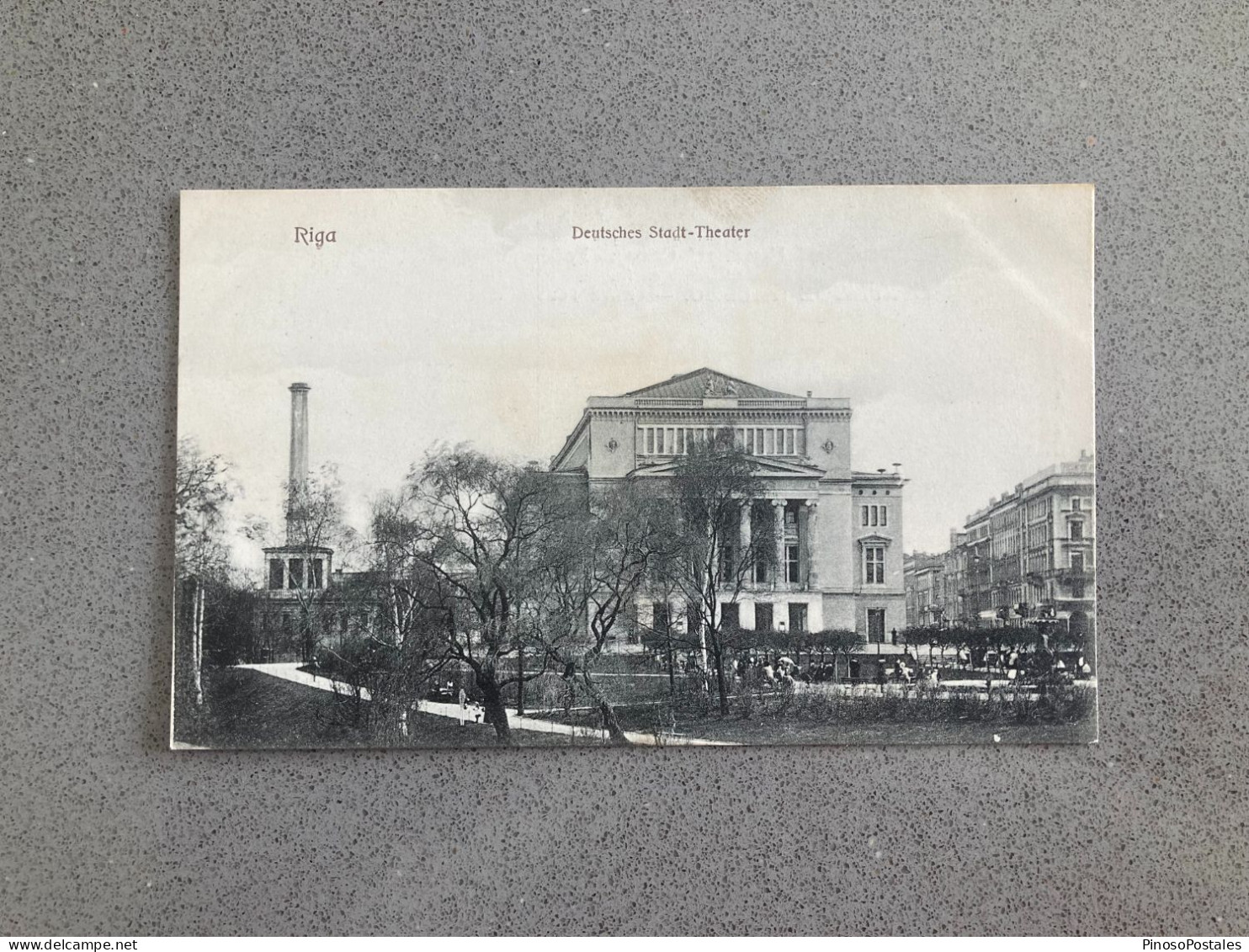 Riga Deutsches Stadt-Theater Carte Postale Postcard - Lettonie