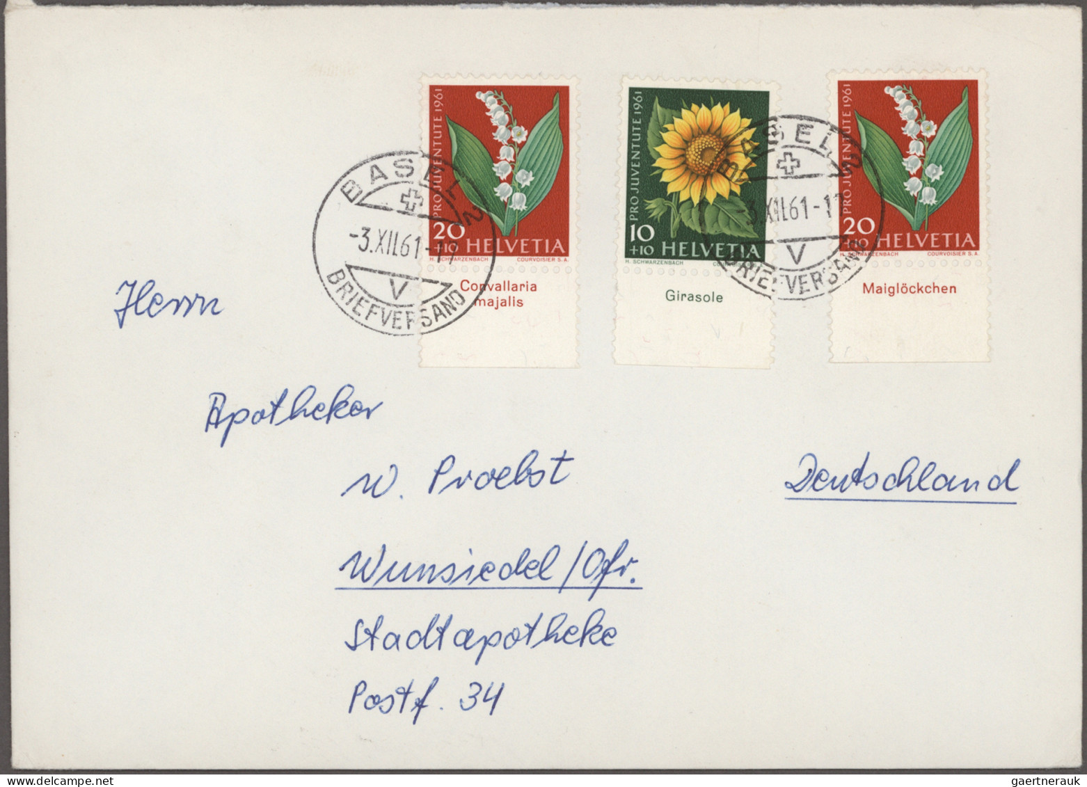 Schweiz: 1900/1990 (ca.), Umfangreicher Bestand Von Ca. 280 Briefen Und Karten I - Verzamelingen