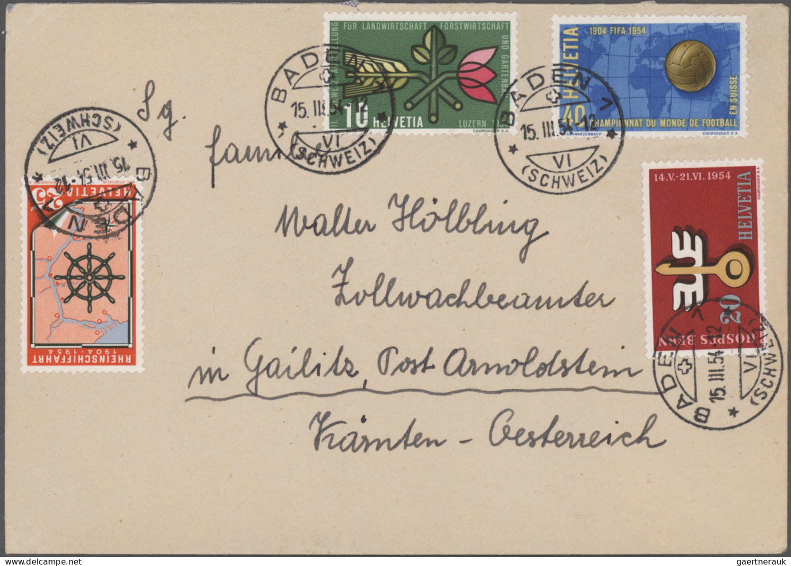 Schweiz: 1937/1959, saubere Sammlung von 34 Belegen, meist FDCs, mit ausschließl