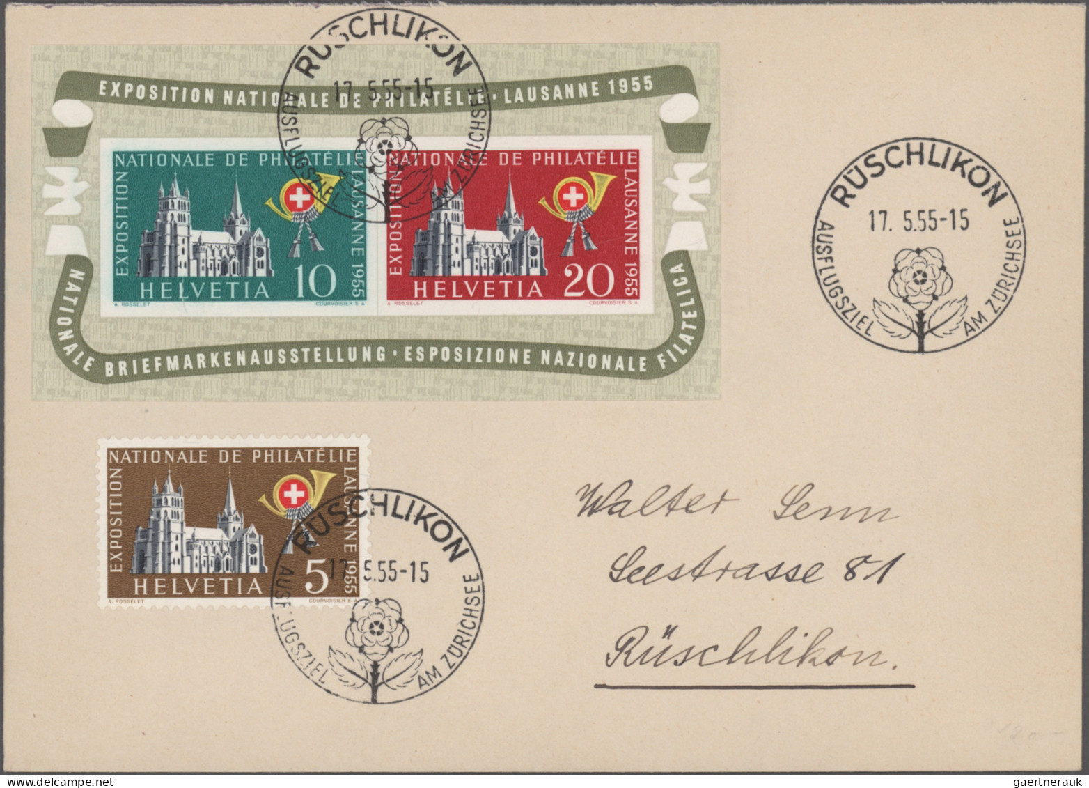 Schweiz: 1937/1959, saubere Sammlung von 34 Belegen, meist FDCs, mit ausschließl