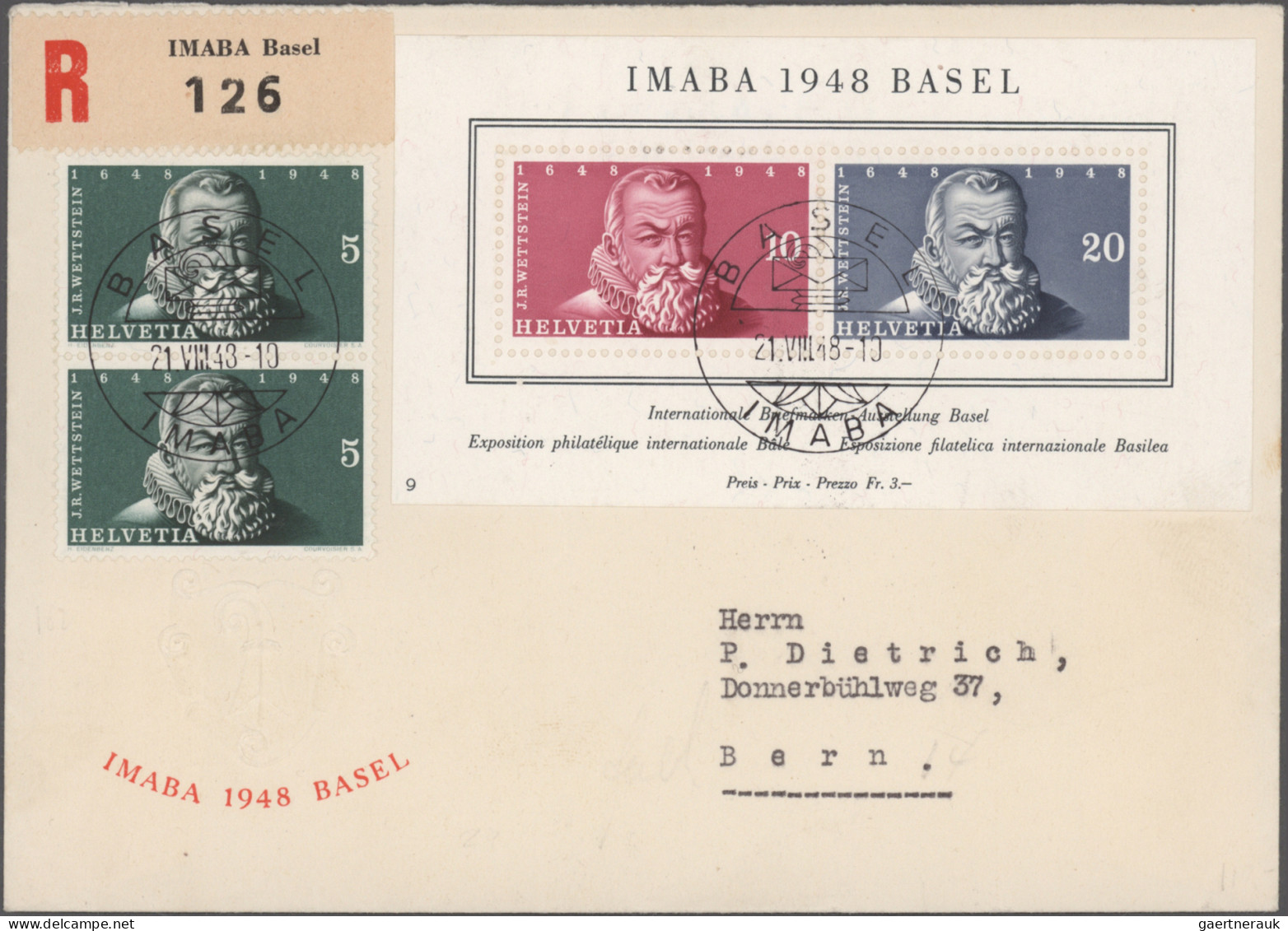 Schweiz: 1937/1959, saubere Sammlung von 34 Belegen, meist FDCs, mit ausschließl