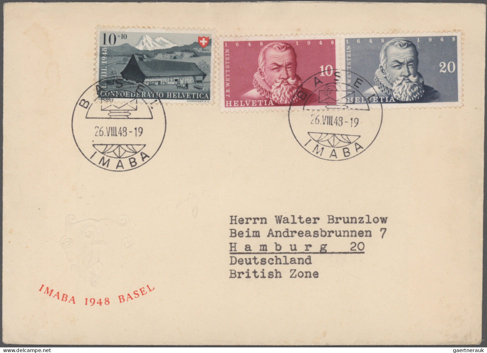 Schweiz: 1937/1959, saubere Sammlung von 34 Belegen, meist FDCs, mit ausschließl