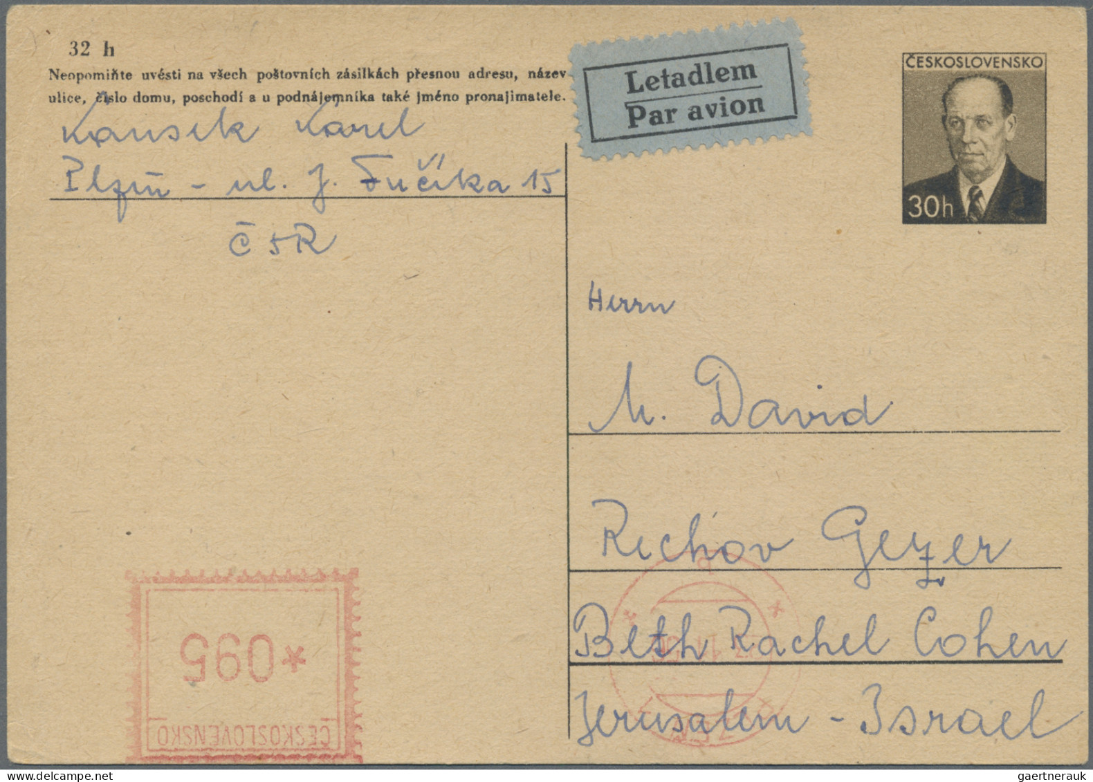 Czechoslowakia: 1940/1995, Balance Of Apprx. 130 Entires From German Occupation - Lettres & Documents