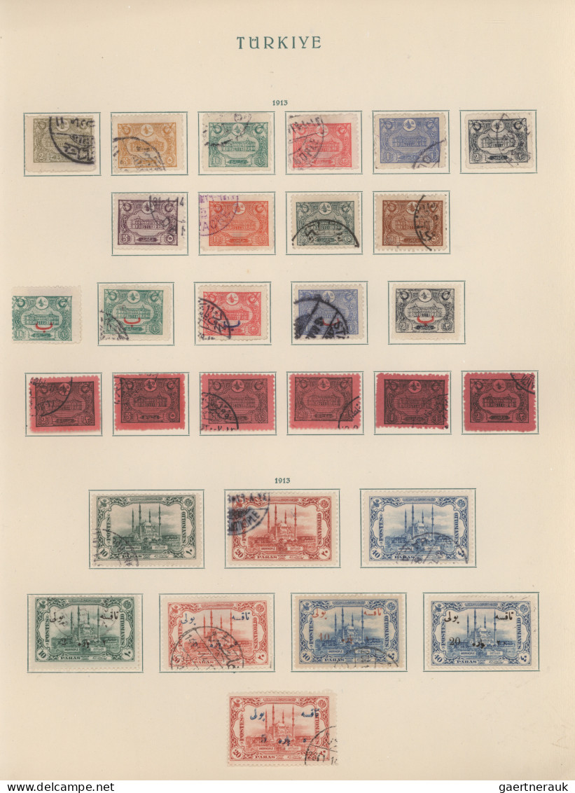 Turkey: 1863-1952 Specialized Collection Of Used Stamps, Some On Pieces, Few Min - Usados