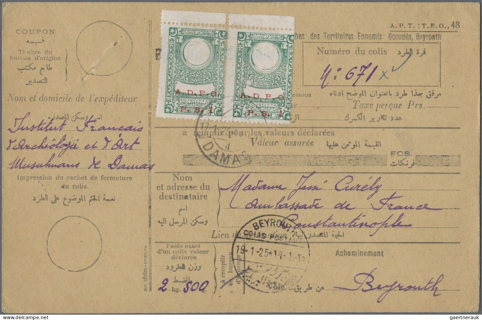 Turkey: 1894/1922 (ca.), Osman Empire, 50+ covers/stationery. majority ppc inc.
