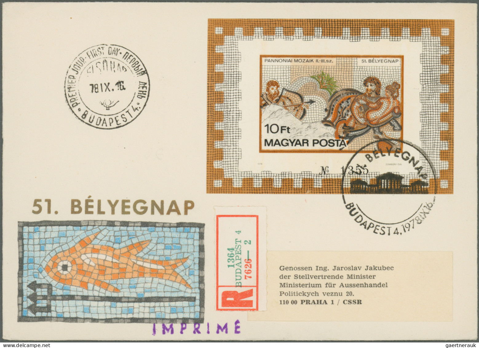 Hungary: 1964/1982, IMPERFORATE ISSUES, Collection Of Apprx. 430 Different F.d.c - Covers & Documents