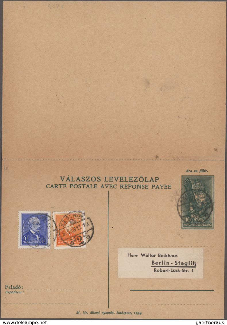Hungary - Postal Stationary: 1880/2000 (ca.), balance of apprx. 176 mainly unuse