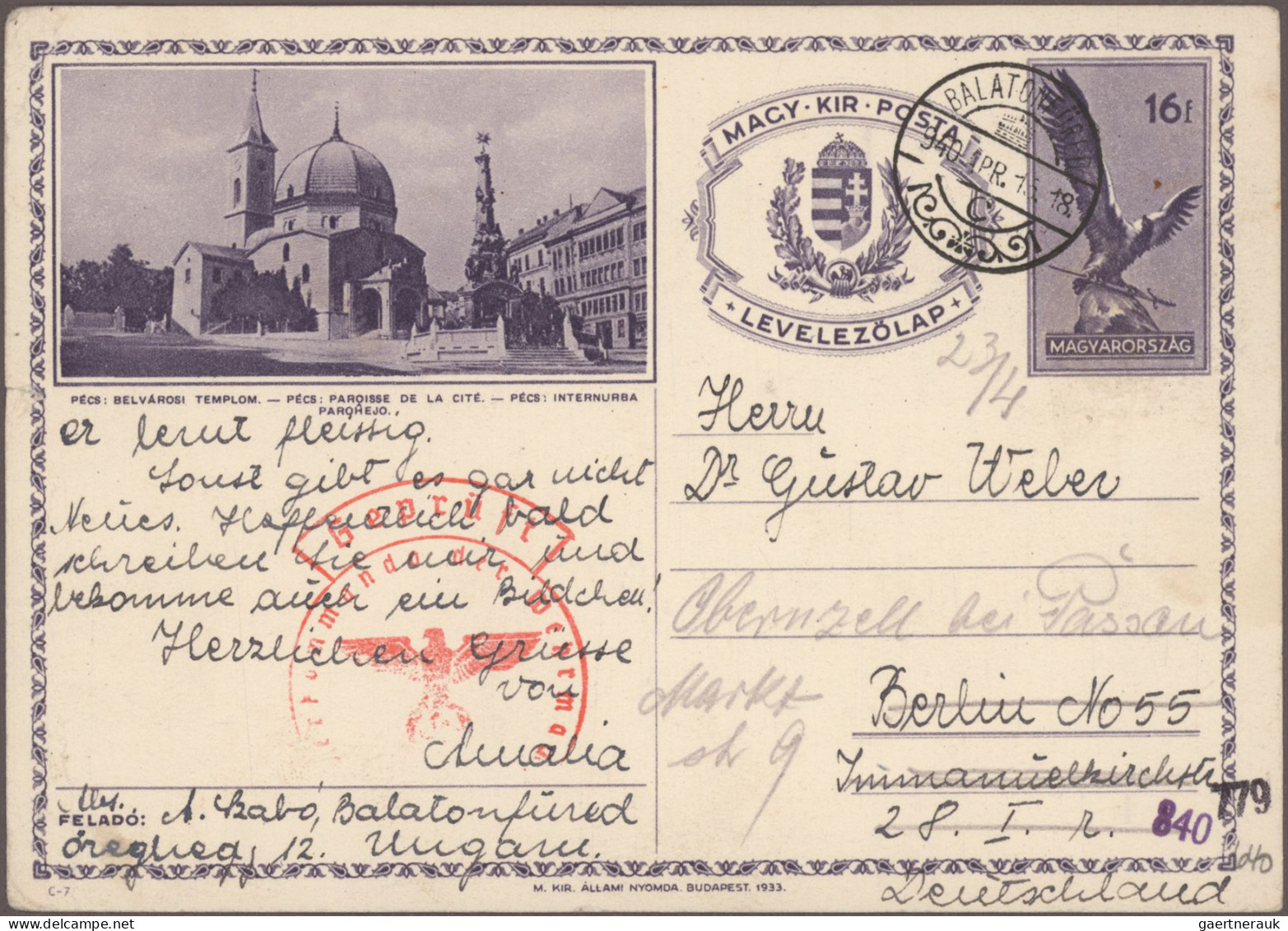 Hungary - Postal Stationary: 1896-1937 Postal Stationery Picture Cards: Speciali - Entiers Postaux