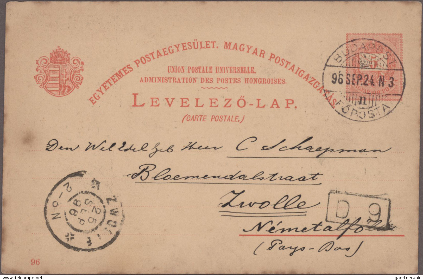 Hungary - Postal Stationary: 1896-1937 Postal stationery picture cards: Speciali