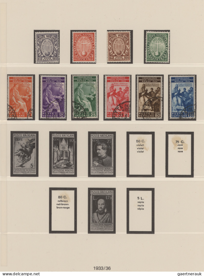 Vatican City: 1929/2000, Comprehensive Mint And Used Collection In Four Lindner - Collections