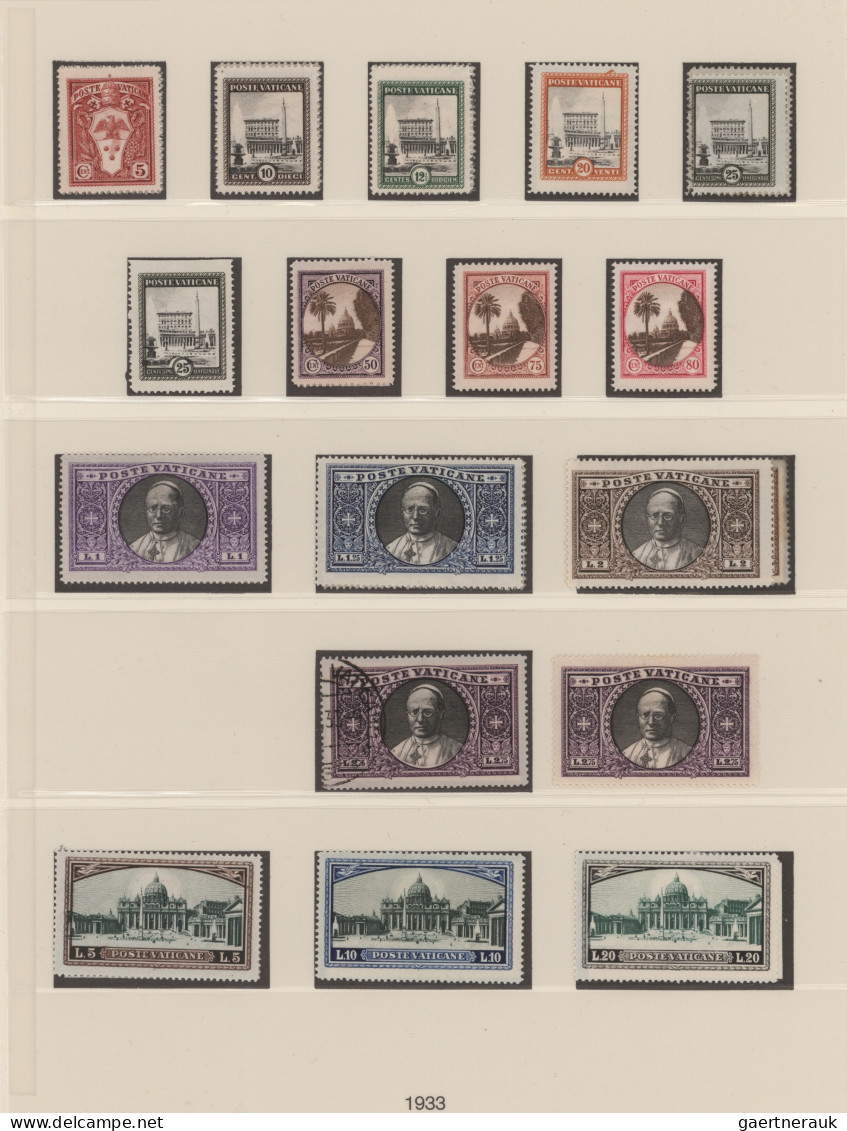 Vatican City: 1929/2000, Comprehensive Mint And Used Collection In Four Lindner - Collections