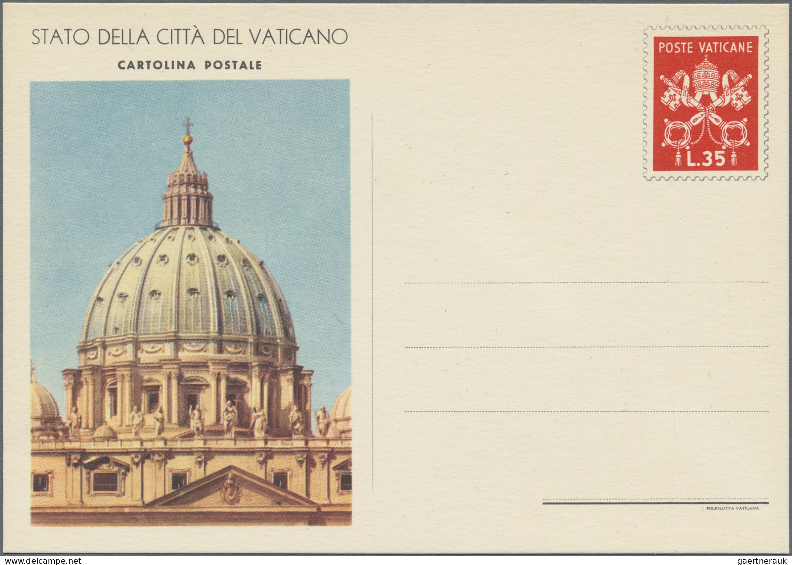 Vatican City - Postal Stationery: 1949/1958, Pictorial Cards, lot of 40 unused a