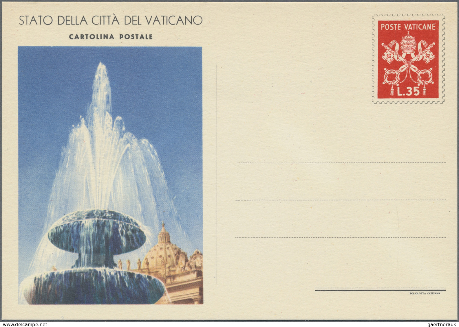 Vatican City - Postal Stationery: 1949/1958, Pictorial Cards, lot of 40 unused a