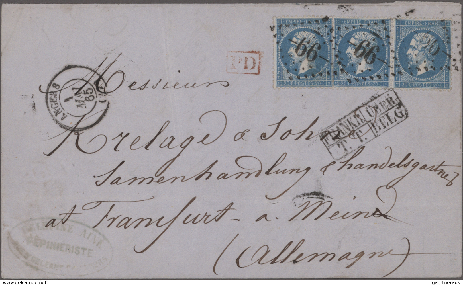 Europe: 1800/1900 (ca.), umfangreicher Posten Briefe, Briefvorderseiten und Ganz